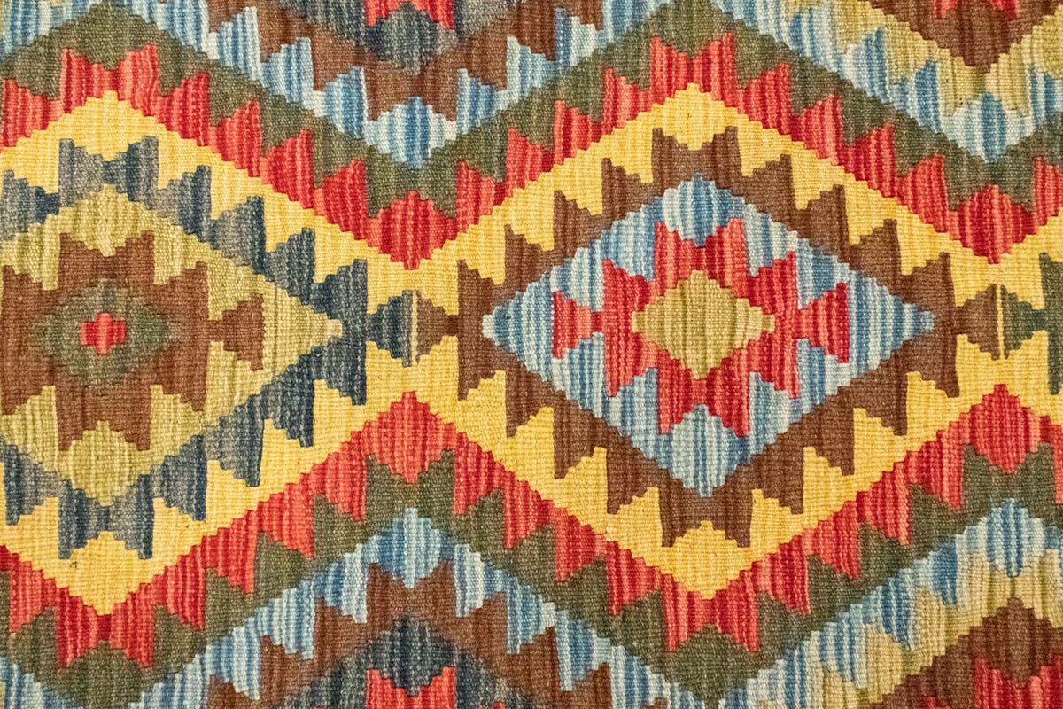 Alfombra de pasillo Alfombra Kelim - Oriental - 209 x 95 cm - beige