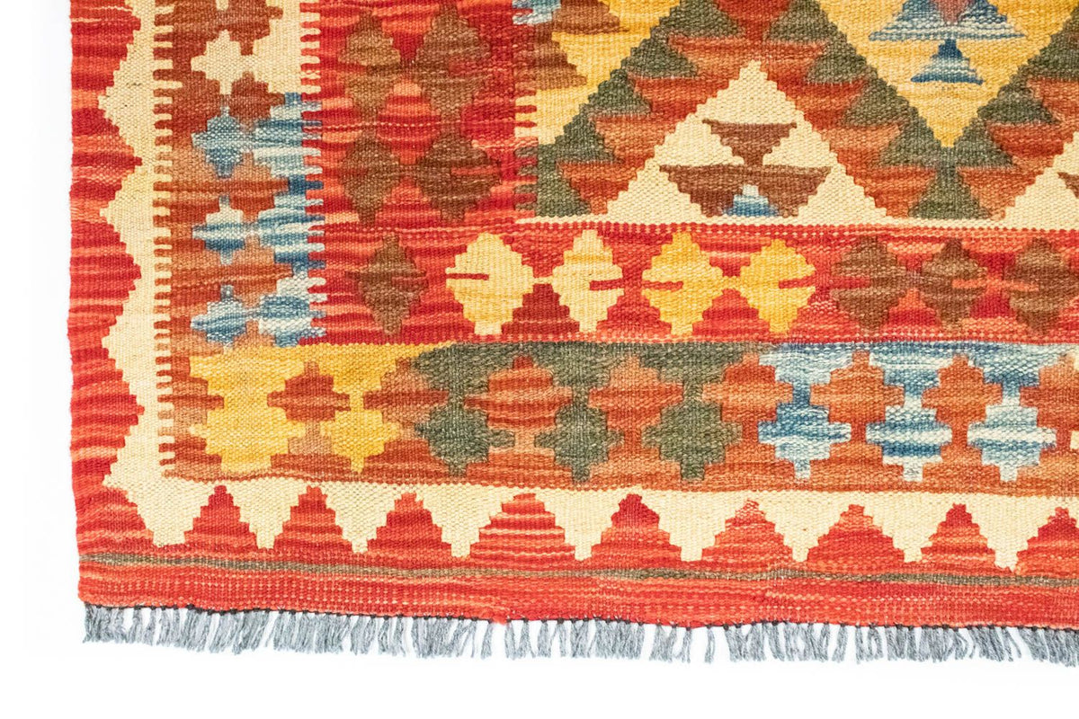Alfombra de pasillo Alfombra Kelim - Oriental - 190 x 99 cm - rojo