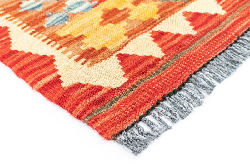 Alfombra de pasillo Alfombra Kelim - Oriental - 190 x 99 cm - rojo