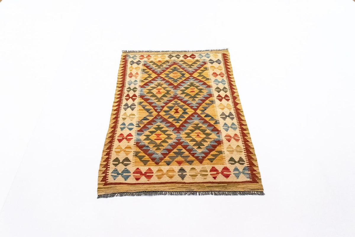 Alfombra Kelim - Oriental - 126 x 80 cm - naranja