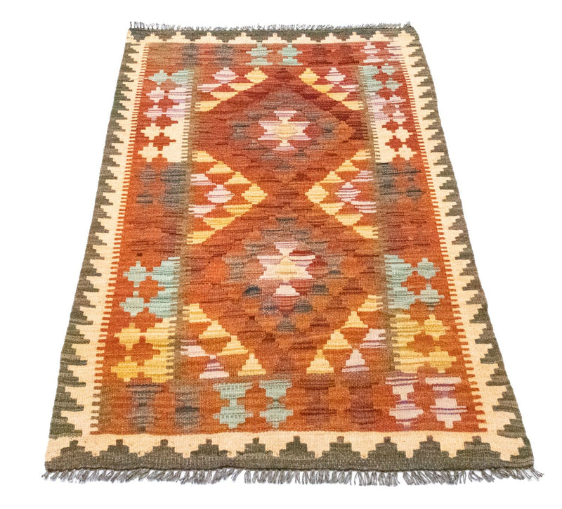Alfombra Kelim - Oriental - 121 x 73 cm - naranja