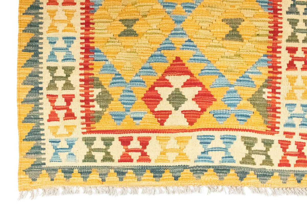 Alfombra Kelim - Oriental - 131 x 82 cm - amarillo