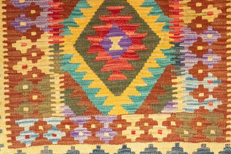 Alfombra Kelim - Oriental - 123 x 80 cm - marrón