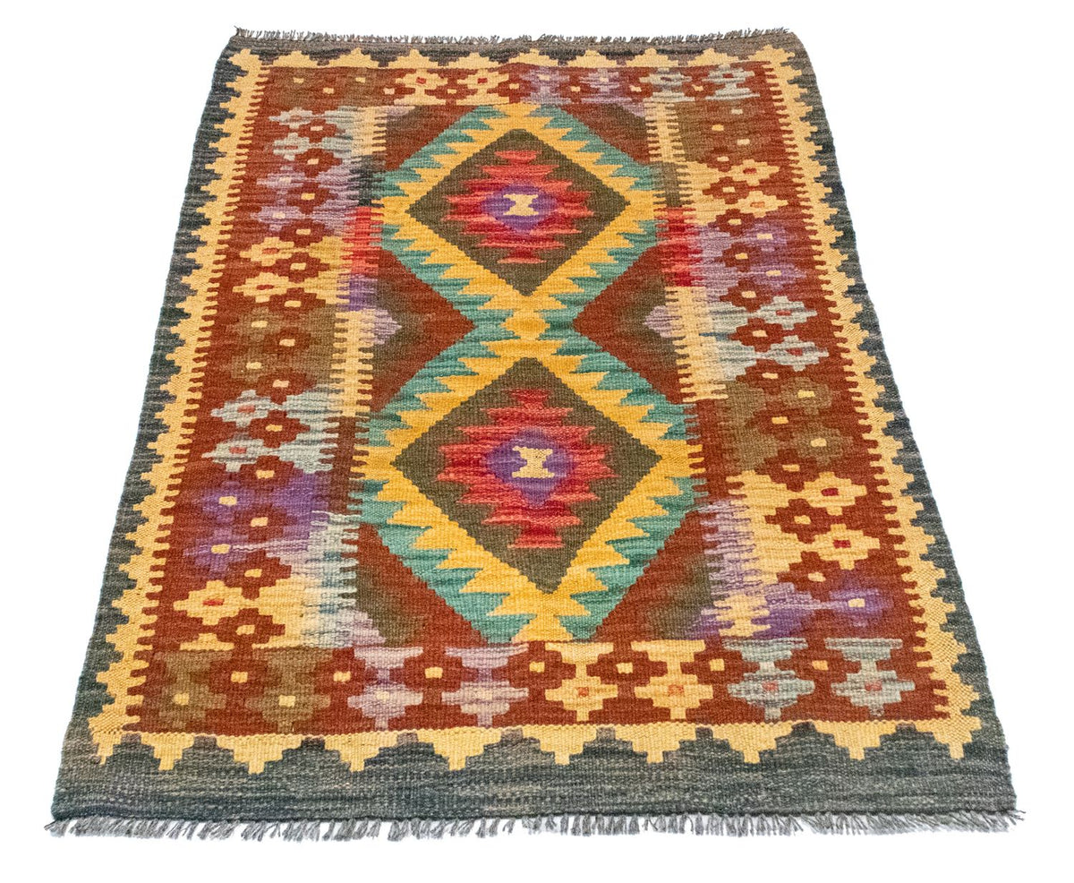 Alfombra Kelim - Oriental - 123 x 80 cm - marrón