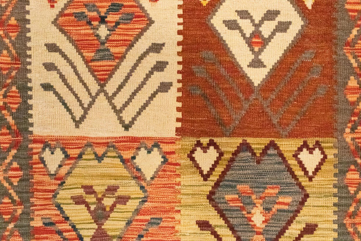 Alfombra Kelim - Oriental - 123 x 83 cm - naranja