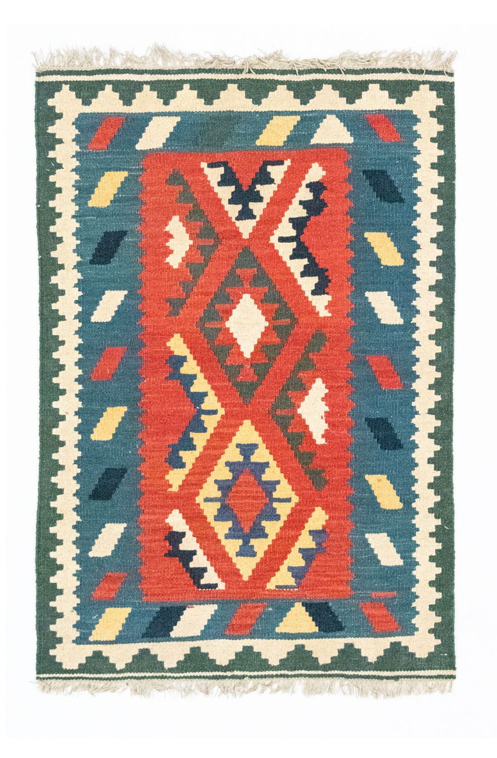 Alfombra Kelim - Oriental - 122 x 83 cm - naranja