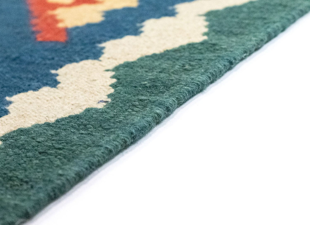 Alfombra Kelim - Oriental - 123 x 84 cm - azul