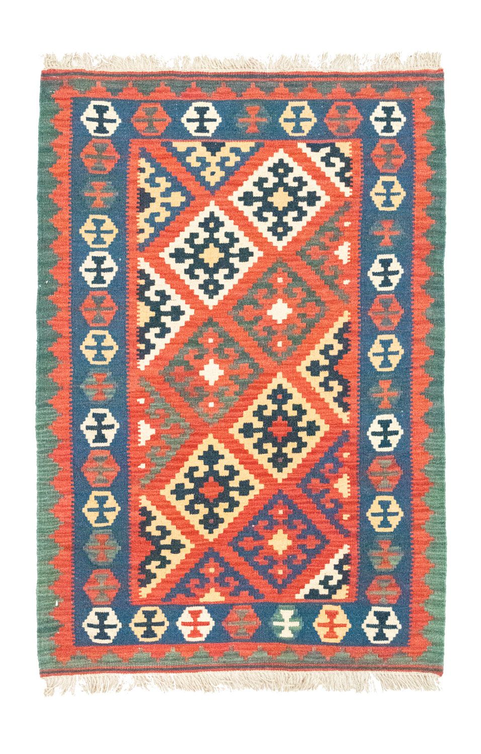 Alfombra Kelim - Oriental - 126 x 85 cm - naranja