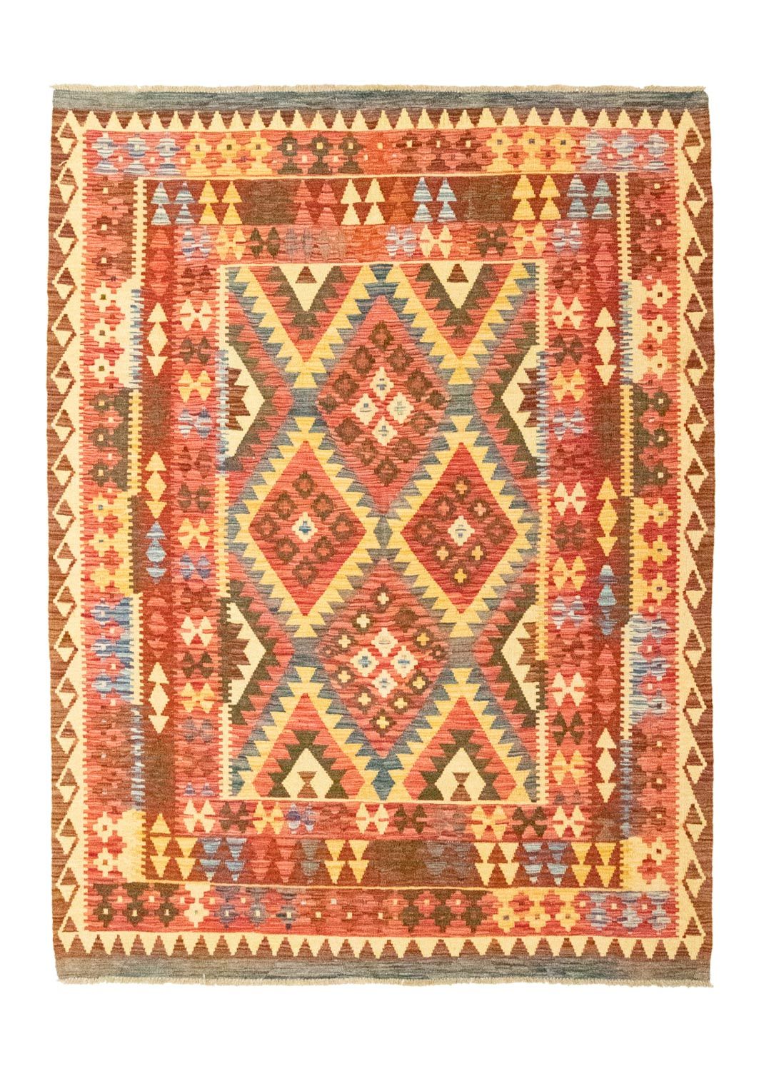 Alfombra Kelim - Oriental - 229 x 174 cm - naranja