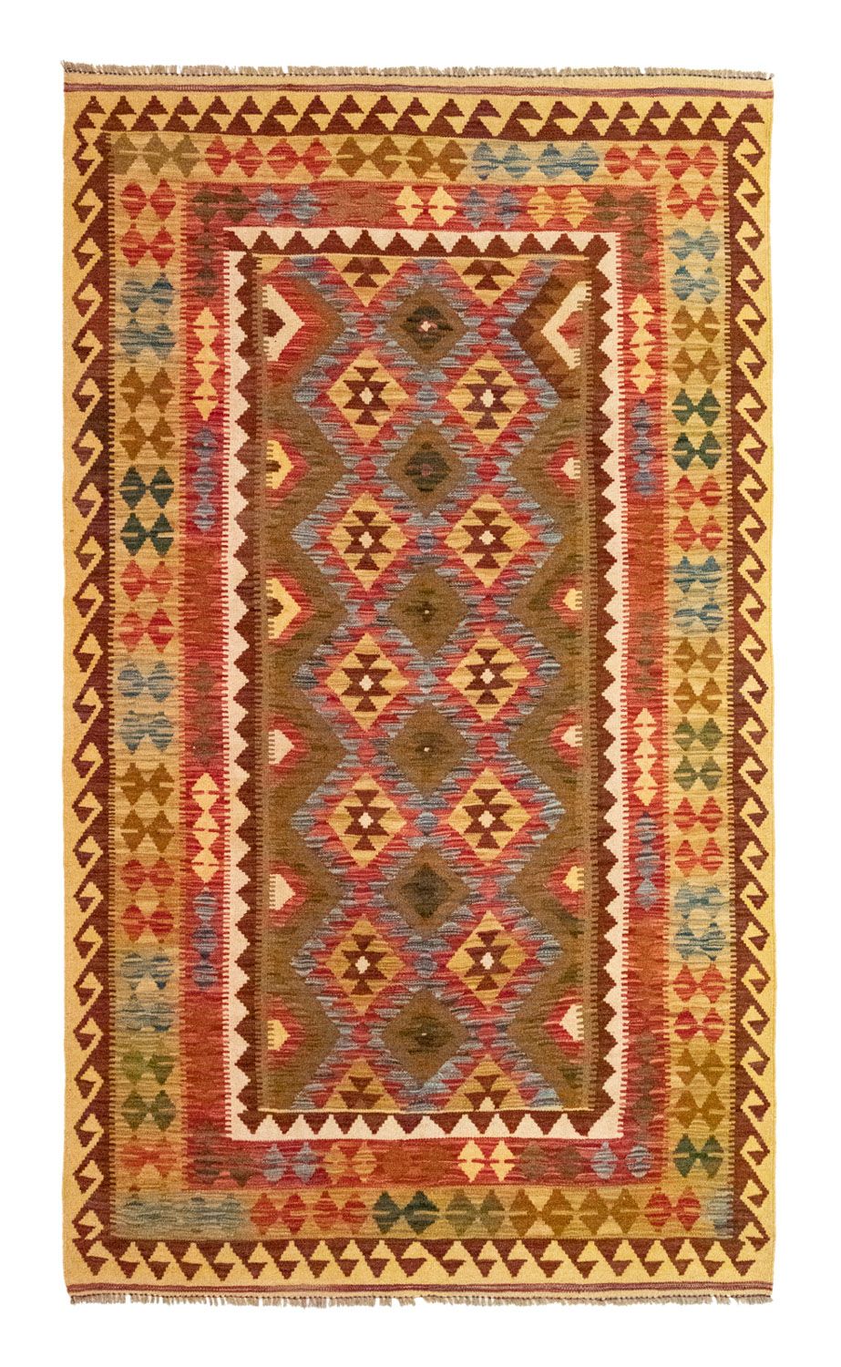 Alfombra Kelim - Oriental - 256 x 151 cm - marrón