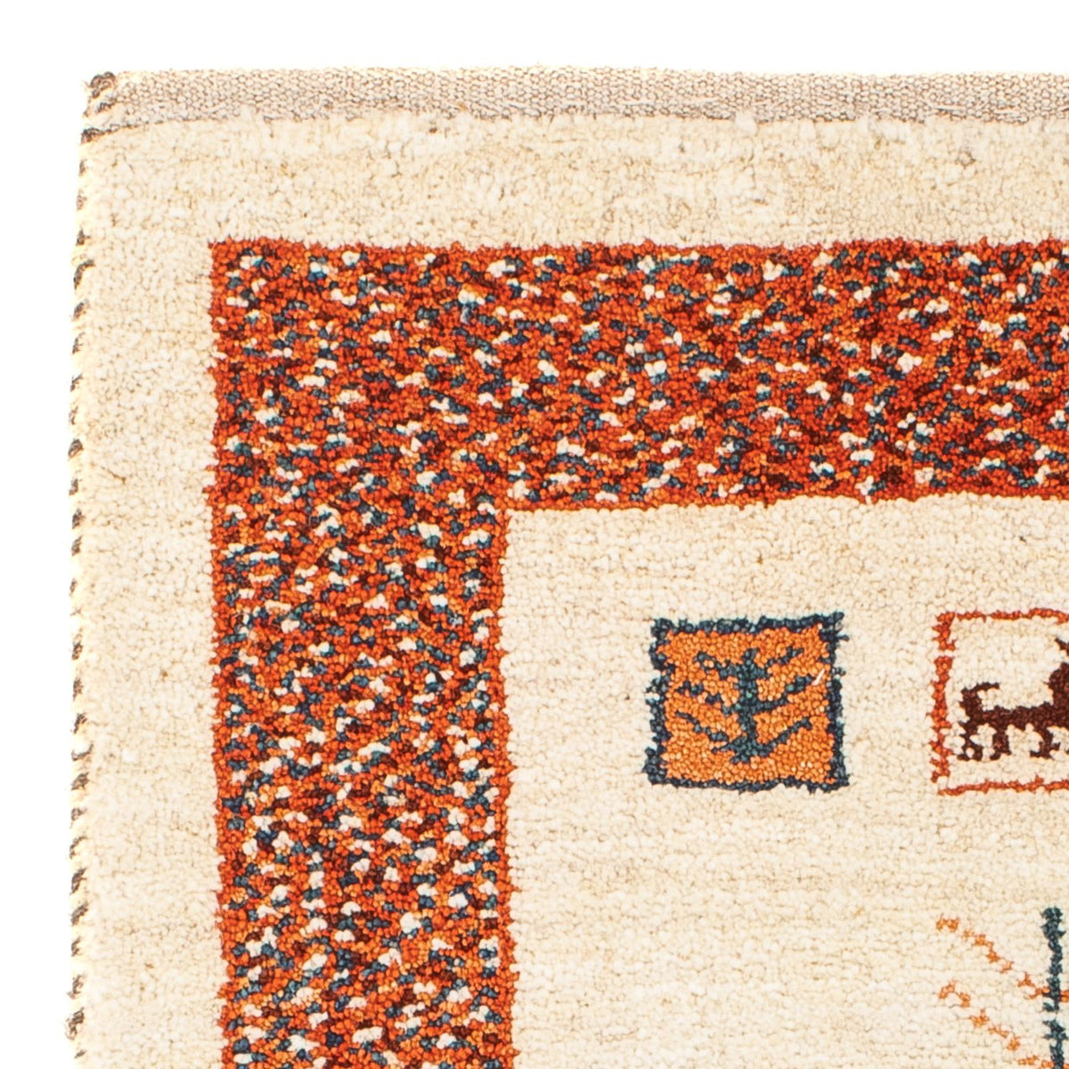 Alfombra Gabbeh - Persa - 102 x 57 cm - beige