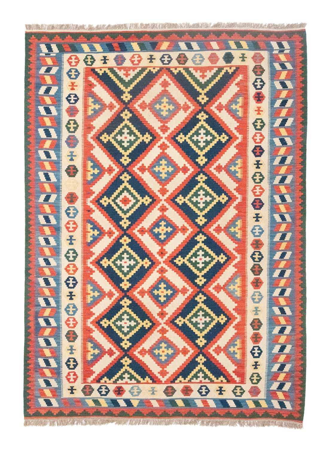 Alfombra Kelim - Oriental - 300 x 205 cm - naranja