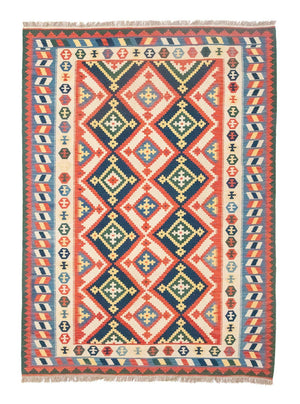 Alfombra Kelim - Oriental - 300 x 205 cm - naranja