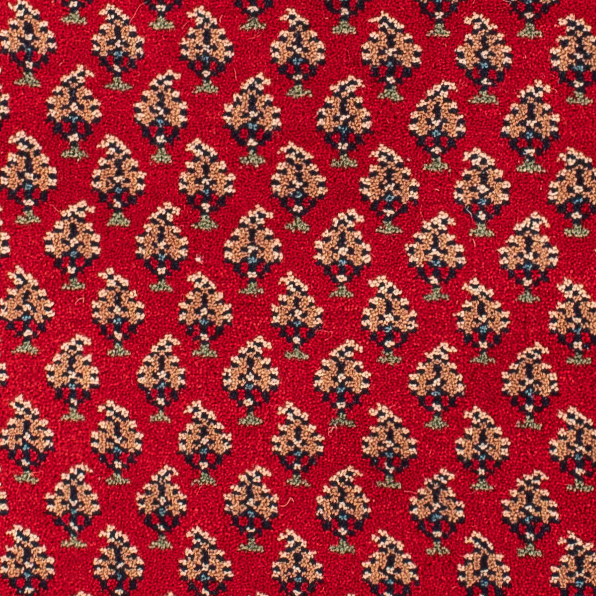 Alfombra oriental - Mir - Indus - 90 x 60 cm - rojo oscuro