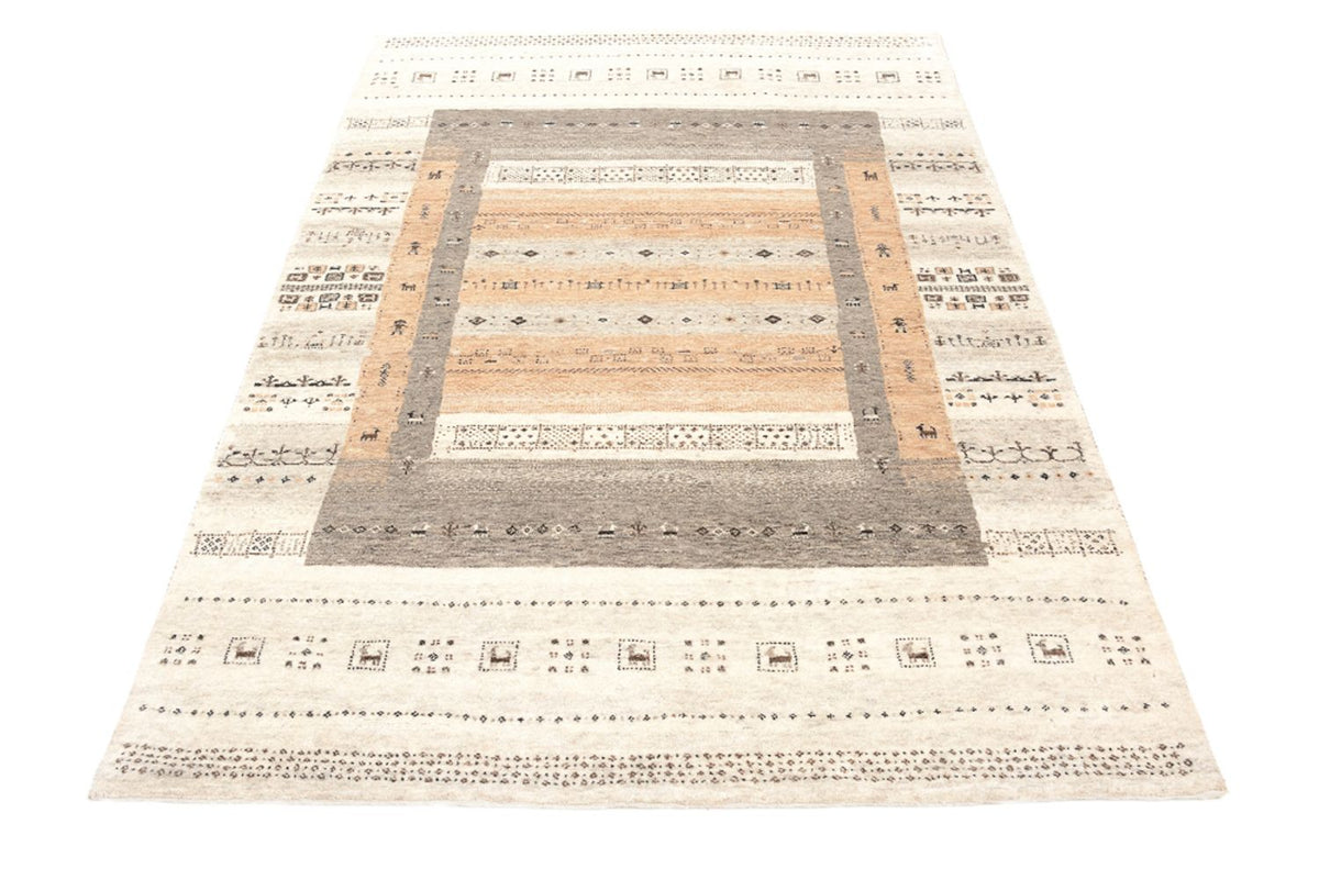 Alfombra Gabbeh - Loribaft Indus - 201 x 140 cm - beige oscuro
