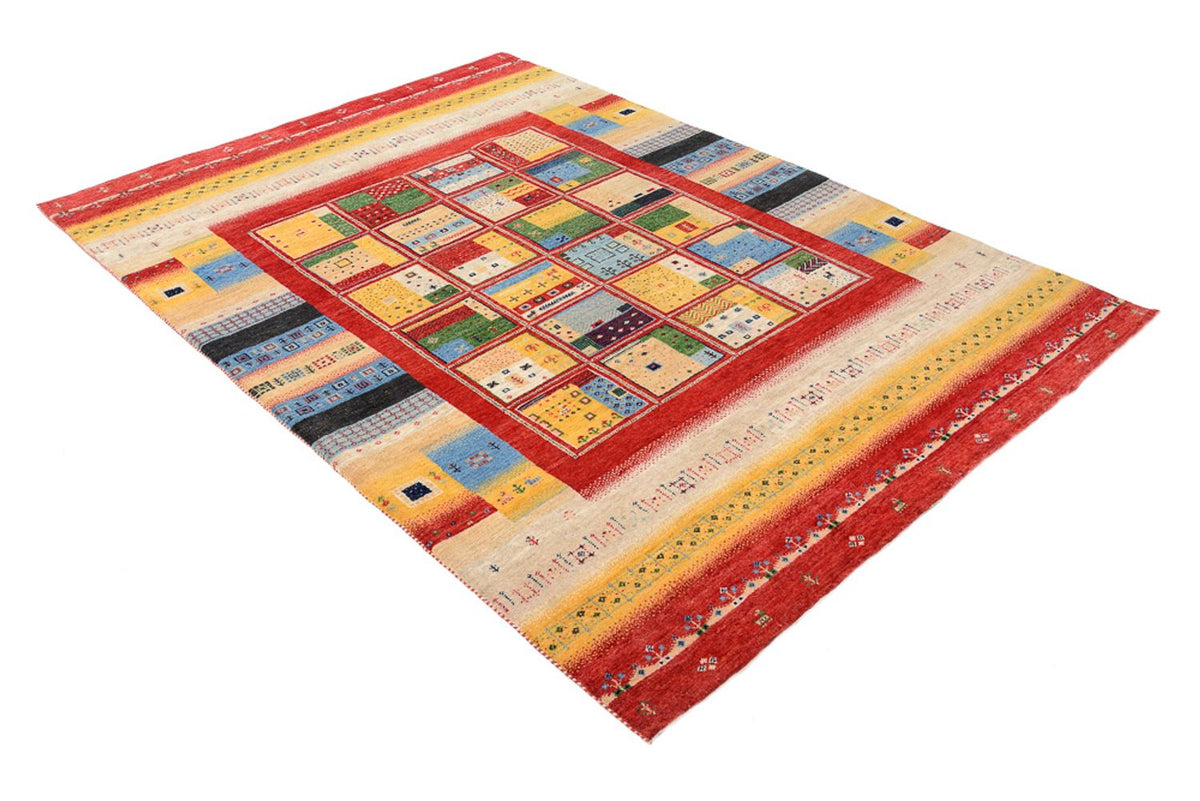 Alfombra Gabbeh - Loribaft Indus - 236 x 169 cm - multicolor