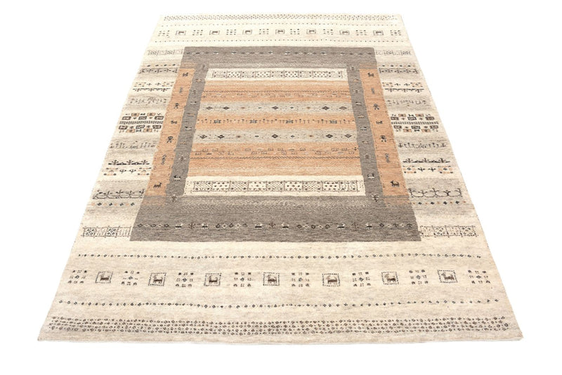 Alfombra Gabbeh - Loribaft Indus - 299 x 205 cm - beige oscuro