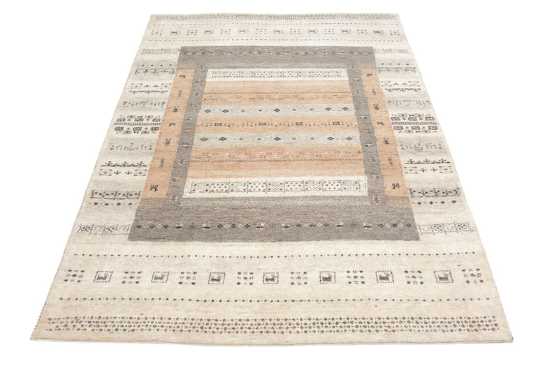 Alfombra Gabbeh - Loribaft Indus - 299 x 205 cm - beige oscuro