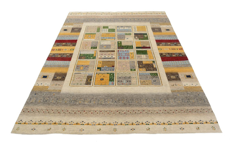 Alfombra Gabbeh - Loribaft Indus - 241 x 174 cm - multicolor
