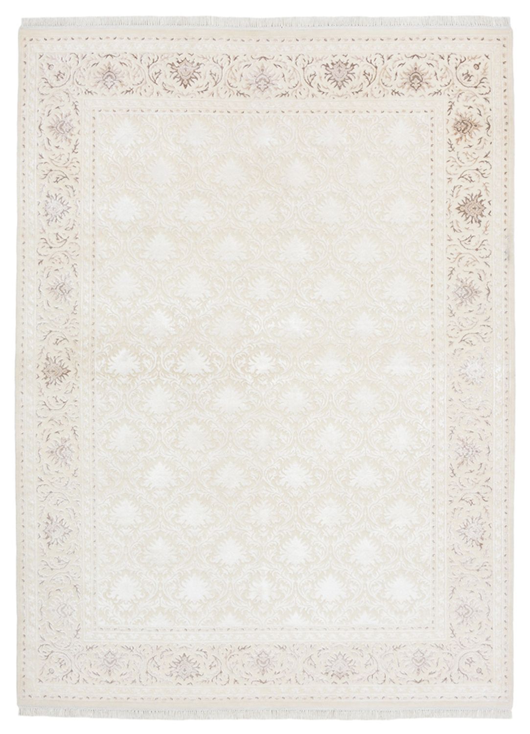 Alfombra oriental - 240 x 176 cm - blanco