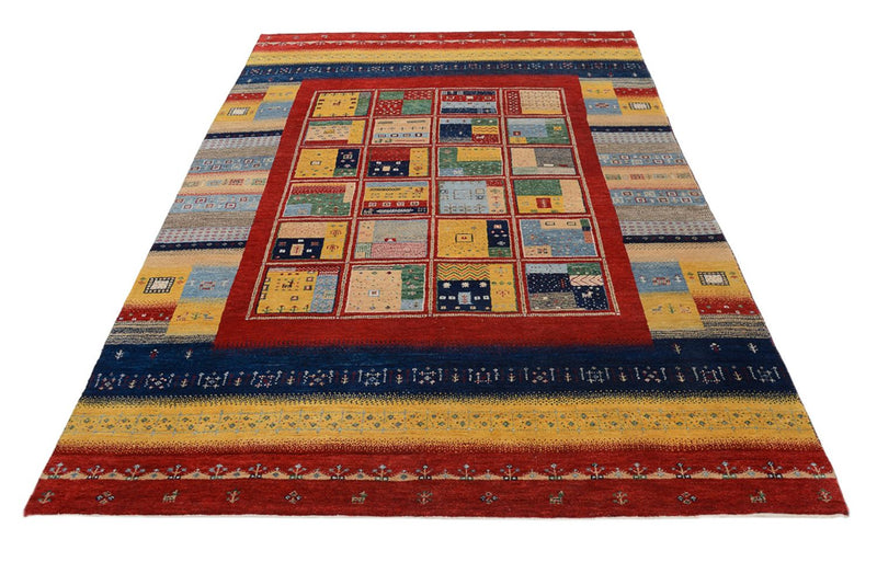 Alfombra Gabbeh - Loribaft Indus - 240 x 173 cm - multicolor