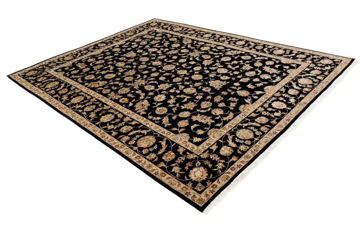 Alfombra oriental - Tabriz - 304 x 236 cm - azul oscuro