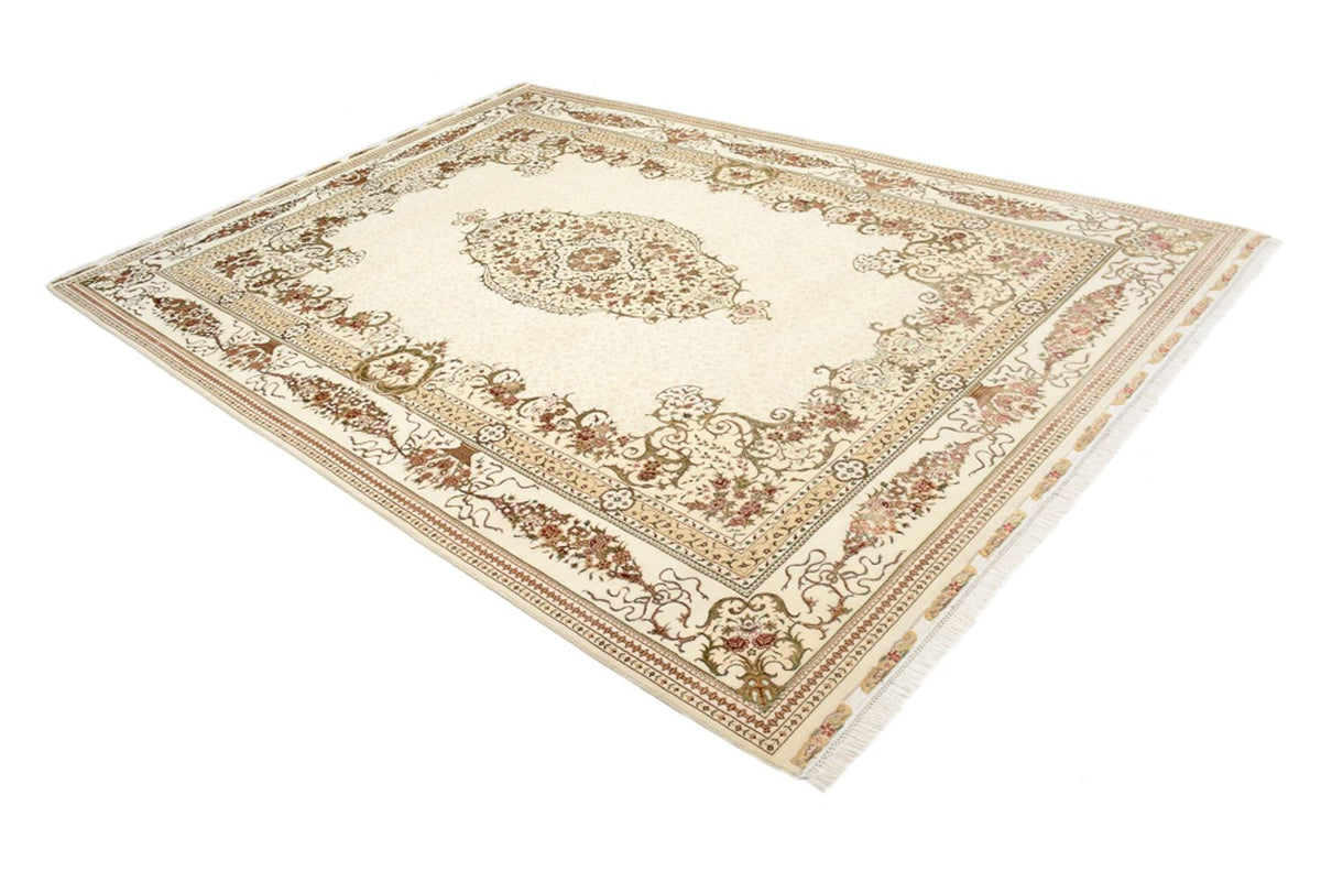 Alfombra oriental - Tabriz - 304 x 209 cm - crema