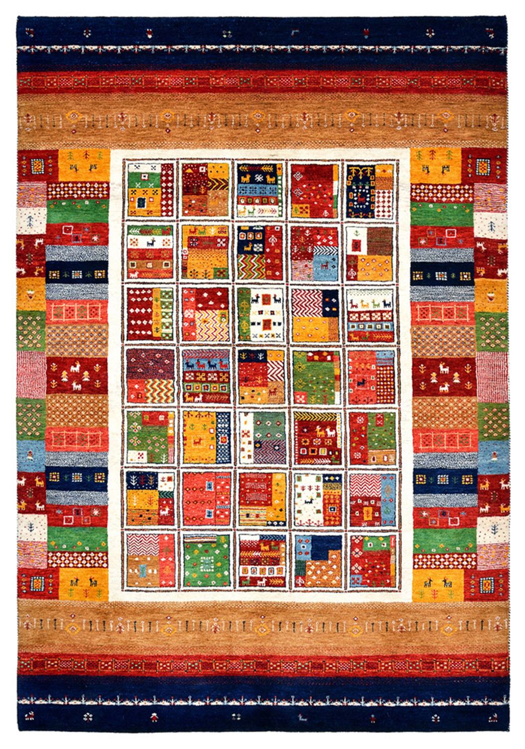 Alfombra Gabbeh - Loribaft Indus - 245 x 170 cm - multicolor