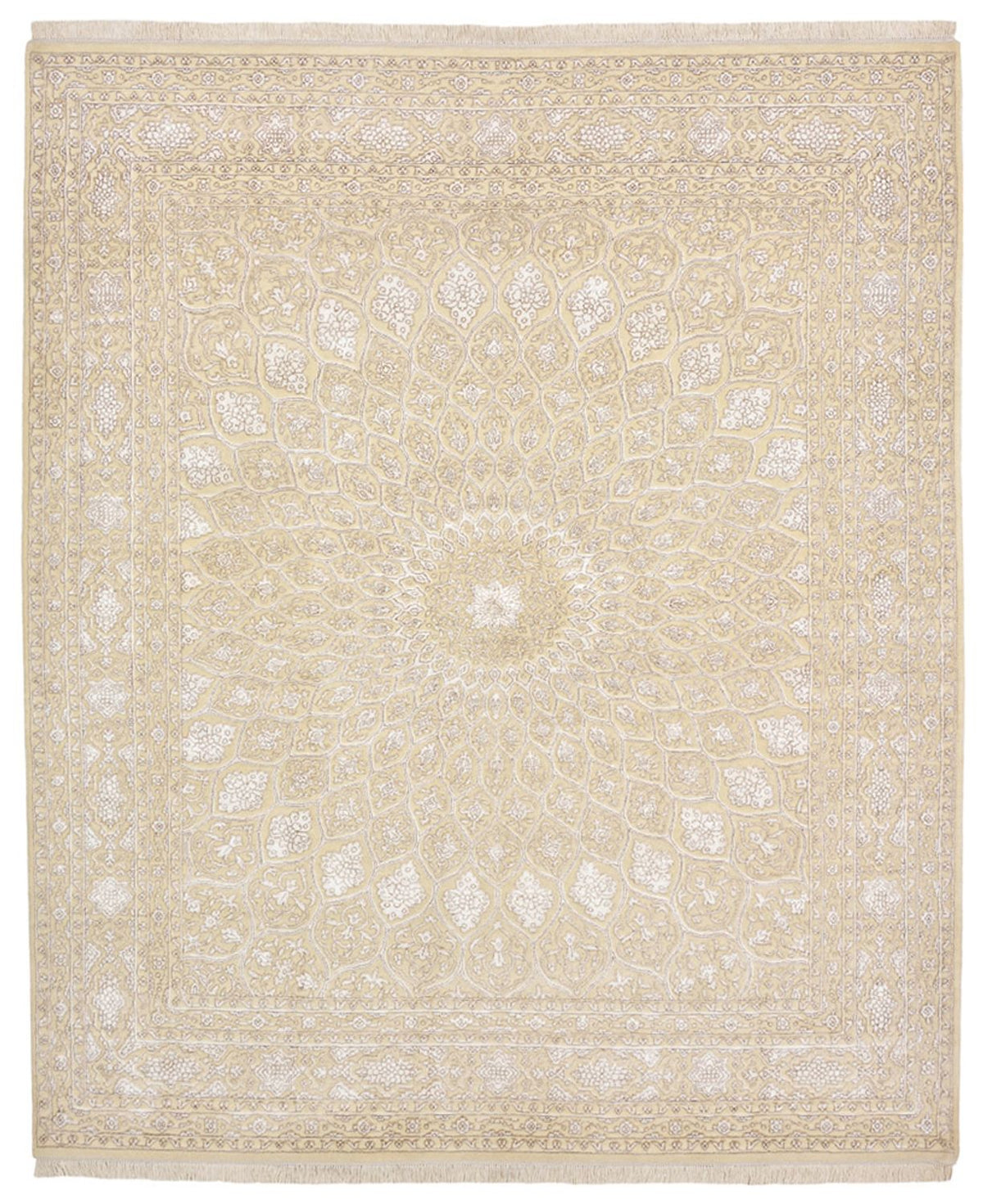 Alfombra oriental - 249 x 208 cm - beige claro