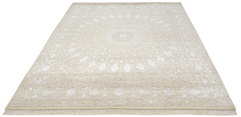 Alfombra oriental - 249 x 208 cm - beige claro