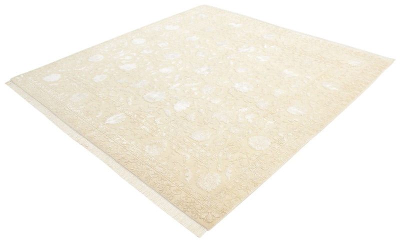Alfombra oriental cuadrado  - 206 x 205 cm - beige claro