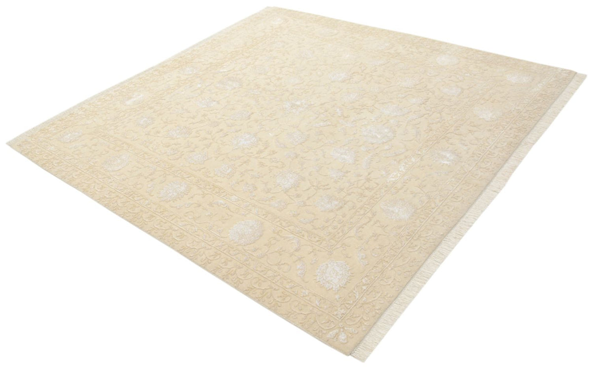 Alfombra oriental cuadrado  - 206 x 205 cm - beige claro