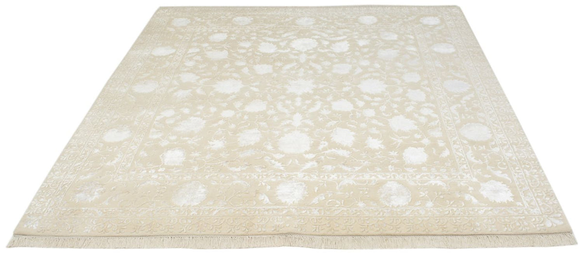 Alfombra oriental cuadrado  - 206 x 205 cm - beige claro