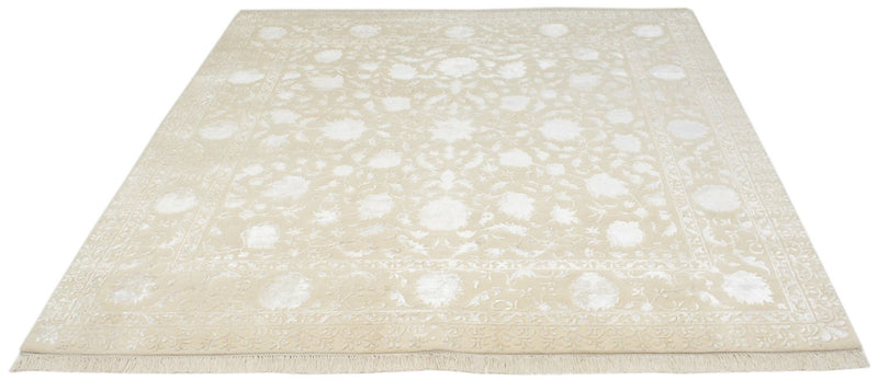 Alfombra oriental cuadrado  - 206 x 205 cm - beige claro