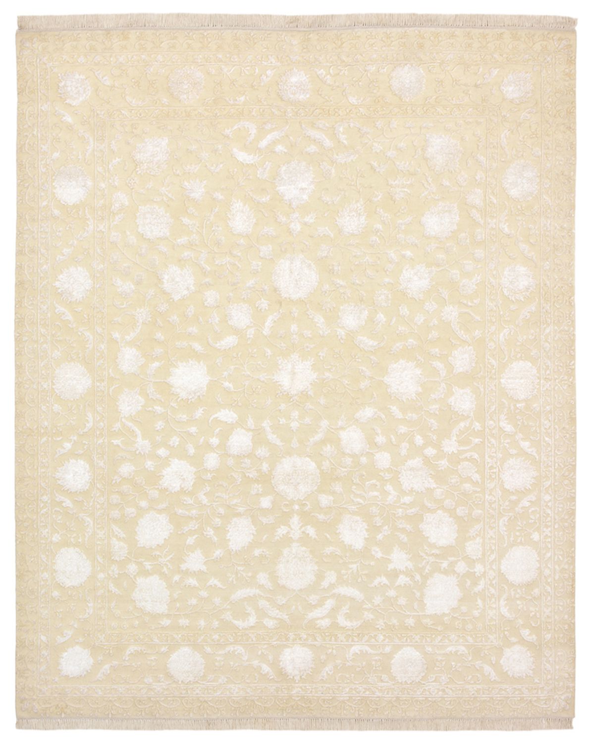 Alfombra oriental - 253 x 207 cm - beige claro