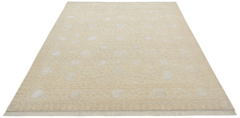 Alfombra oriental - 253 x 207 cm - beige claro