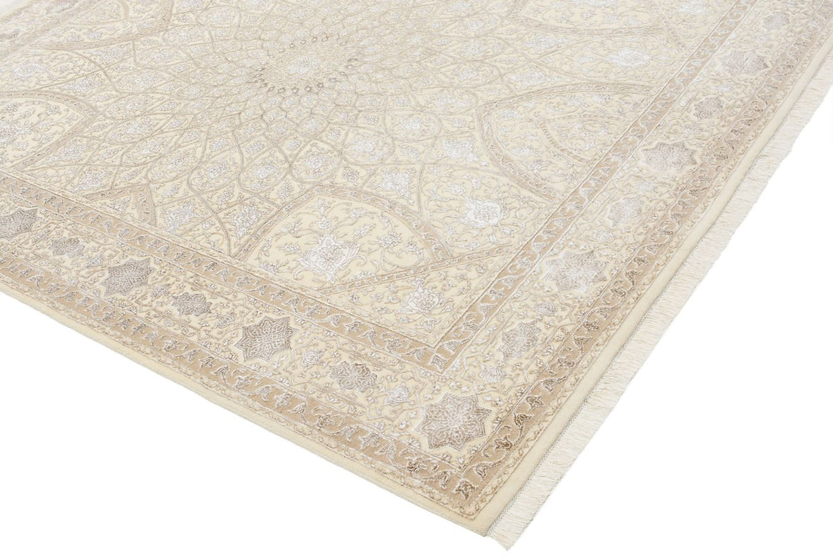 Alfombra oriental - 252 x 207 cm - beige oscuro