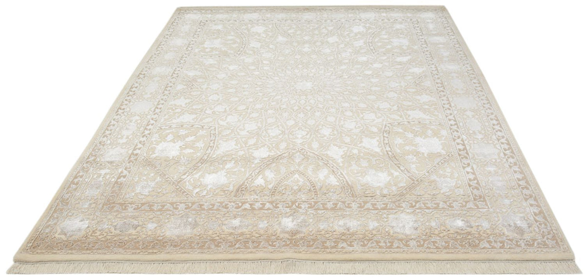 Alfombra oriental - 252 x 207 cm - beige oscuro