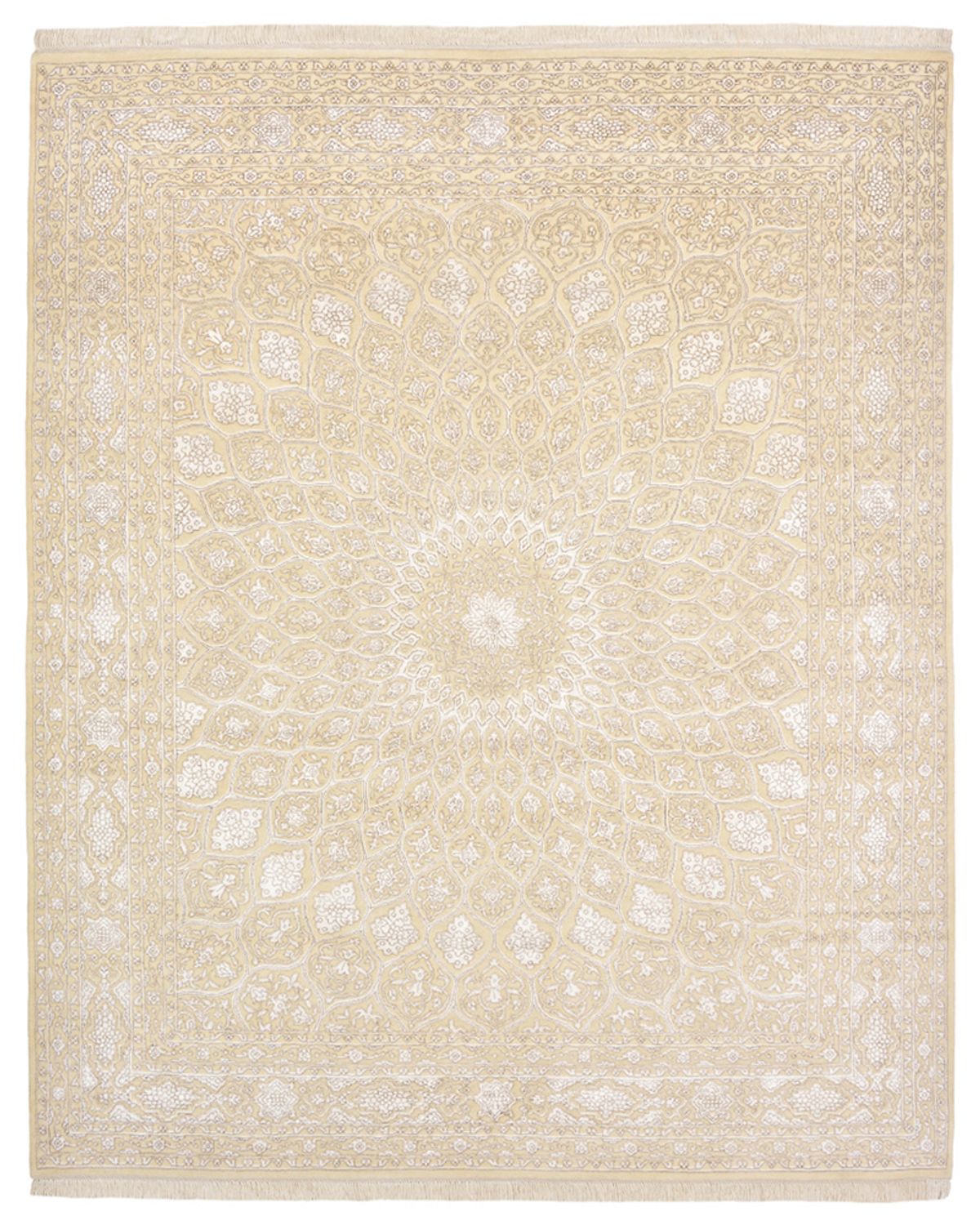 Alfombra oriental - 249 x 206 cm - beige oscuro