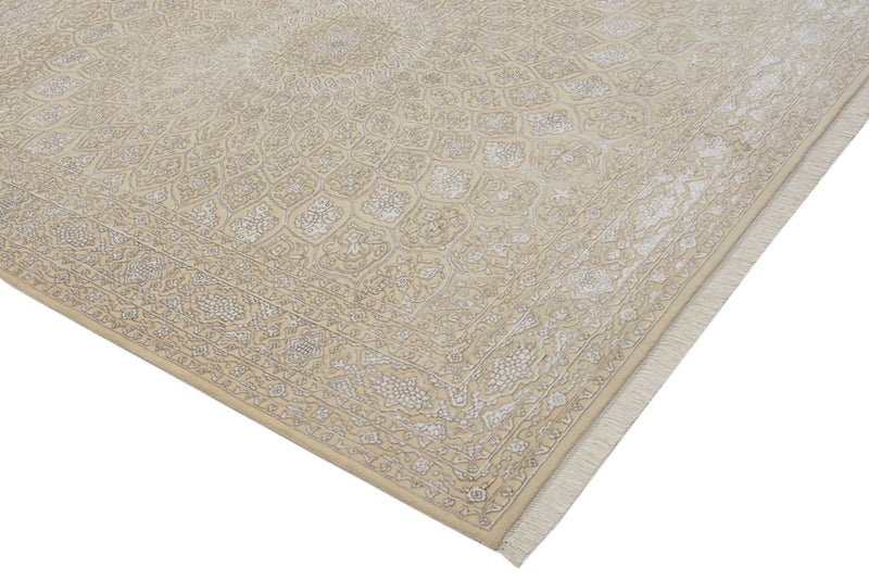 Alfombra oriental - 249 x 206 cm - beige oscuro