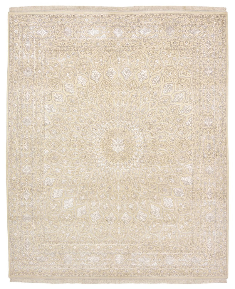 Alfombra oriental - 247 x 204 cm - beige oscuro