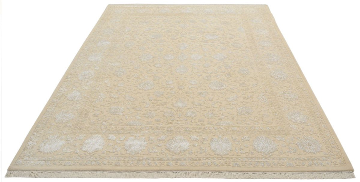 Alfombra oriental - 254 x 204 cm - beige claro