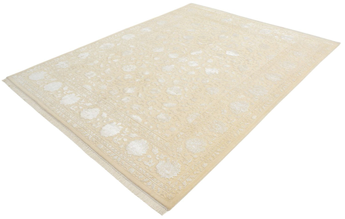 Alfombra oriental - 254 x 204 cm - beige claro