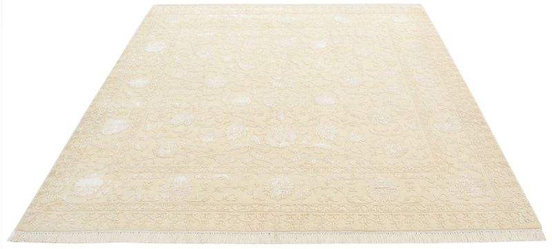 Alfombra oriental cuadrado  - 204 x 202 cm - beige claro