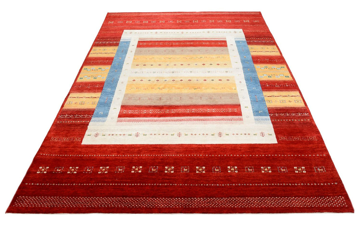 Alfombra Gabbeh - Loribaft Indus cuadrado  - 251 x 248 cm - multicolor