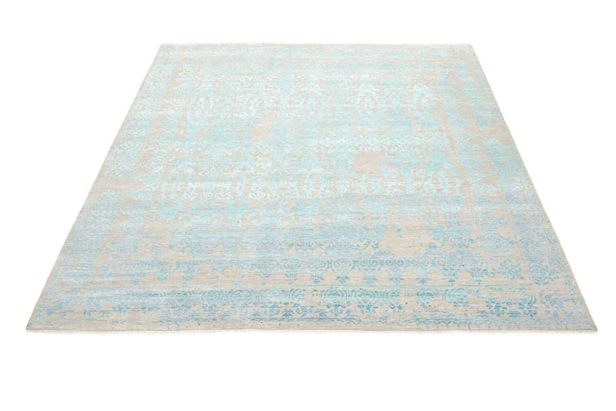 Alfombra de diseño cuadrado  - 309 x 301 cm - azul claro