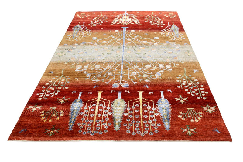 Alfombra Gabbeh - Loribaft Indus - 242 x 177 cm - multicolor
