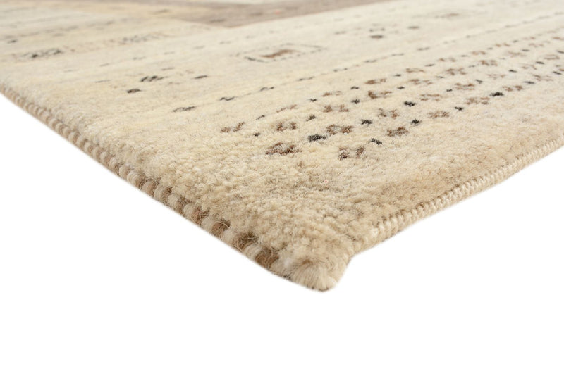 Alfombra Gabbeh - Loribaft Indus - 203 x 146 cm - beige oscuro