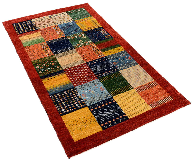 Alfombra Gabbeh - Loribaft Indus - 162 x 91 cm - multicolor