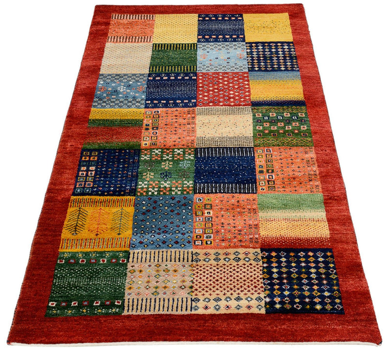 Alfombra Gabbeh - Loribaft Indus - 162 x 91 cm - multicolor